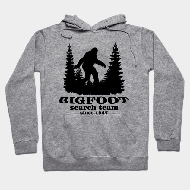 Bigfoot Search Team and Sasquatch T Shirts Hoodie by DHdesignerPublic